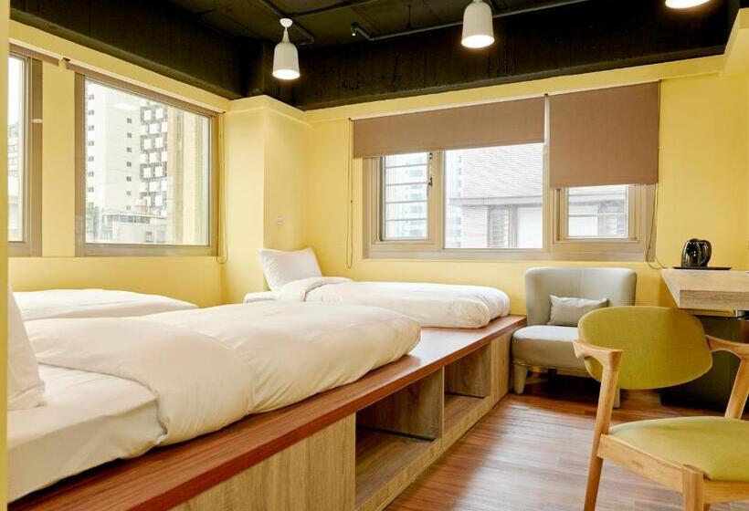 اتاق استاندارد سه نفره, Bon Hotel Taipei