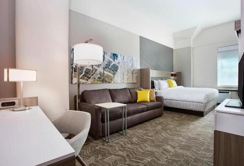 带双人大床的行政管理套房, Springhill Suites By Marriott Milwaukee Downtown