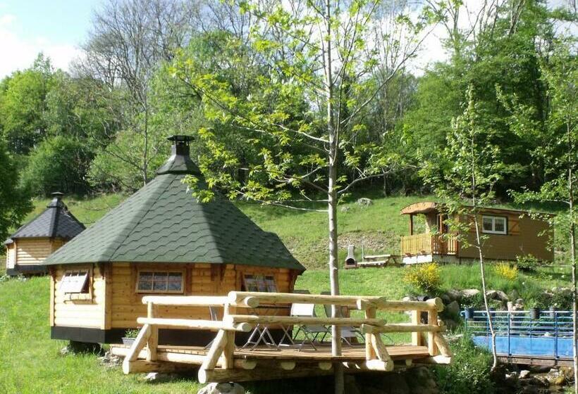 Номер Стандарт, Escapade Romantique: Cabane Avec Terrasse Panoramique, Poêle à Bois Et éclairage Multicolore   Fr 1