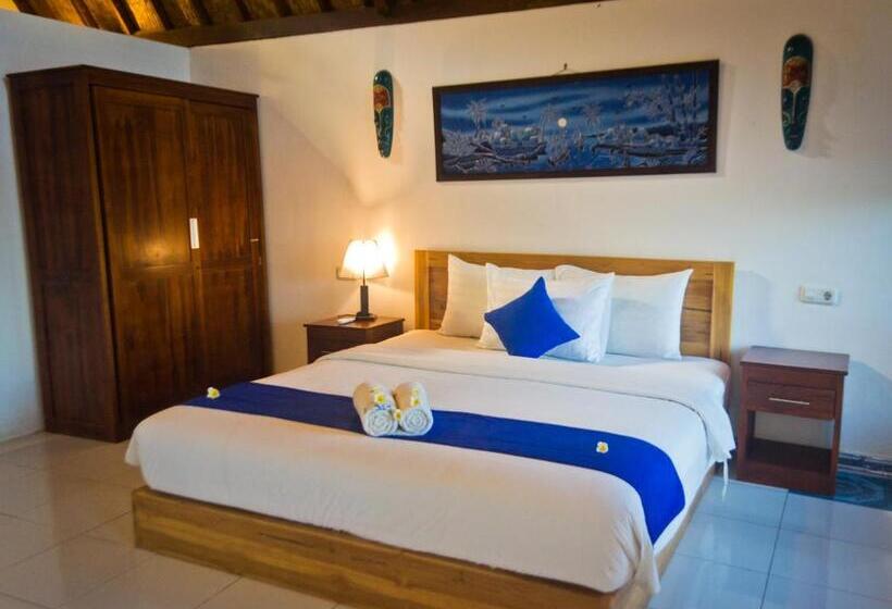غرفة قياسية سرير كينج, Blue Monkey Retreat Areguling Lombok