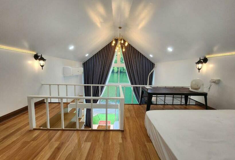 Deluxe room with river view, Lake Hill Resort Kanchanaburi