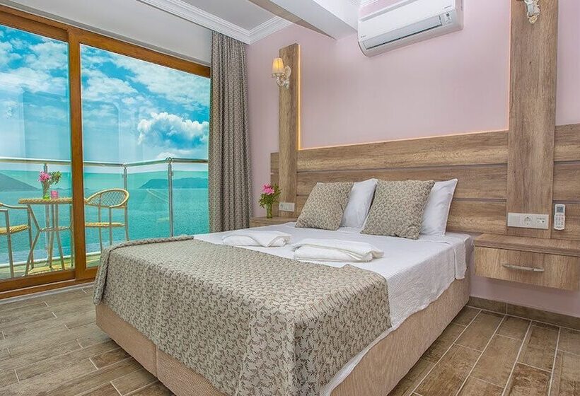 اتاق استاندارد با چشم‌انداز دریا, Kas Otel