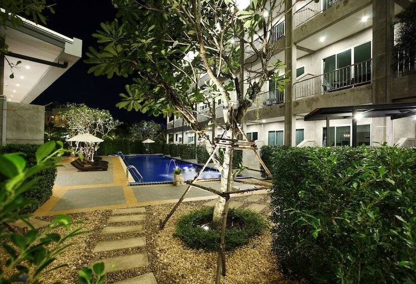 اتاق استاندارد با چشم‌انداز باغ, The Malika Hotel   Sha Extra Plus