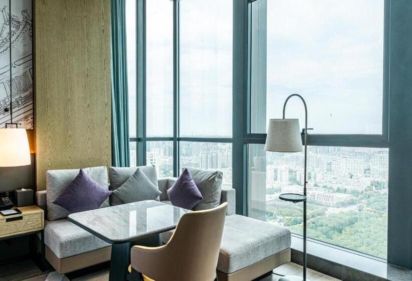 Номер Deluxe Кровать Кинг Вид на Город, Jw Marriott Hotel Xi An Southwest