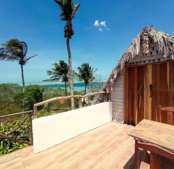 غرفة قياسية مطلّة علي البحر مزوَّدة بشُرفة, Dumangue Kite House