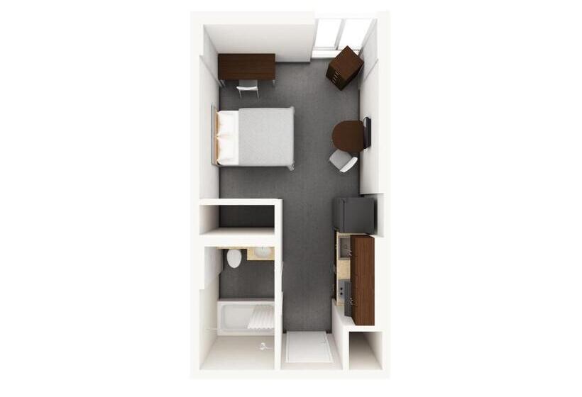 デラックススタジオ, Sait Residence & Conference Centre   Calgary