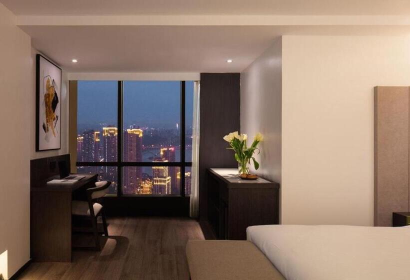 اتاق سوپریور با چشم‌انداز رودخانه, Jinxi Aerial Riverview Hotel   Chongqing Jiefangbei Hongya Cave
