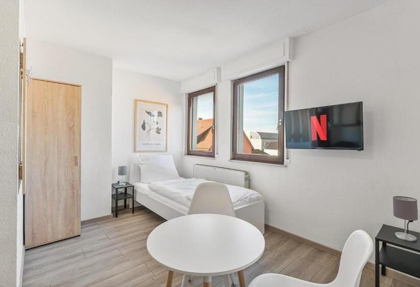 이코노미 룸, Home2stay Apartmenthaus Heilbronn City Kitchen Parking Highspeed Wifi Washroom