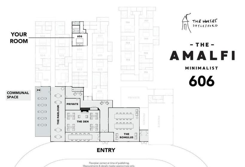 스탠다드 룸 킹사이즈 침대, The Amalfi Minimalist Room P