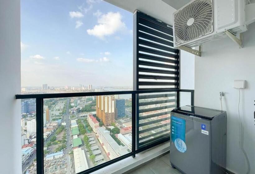 침실 1개 아파트, Phnom Penh Huan Yu Center Hotel & Residence 金边寰宇中心酒店公寓