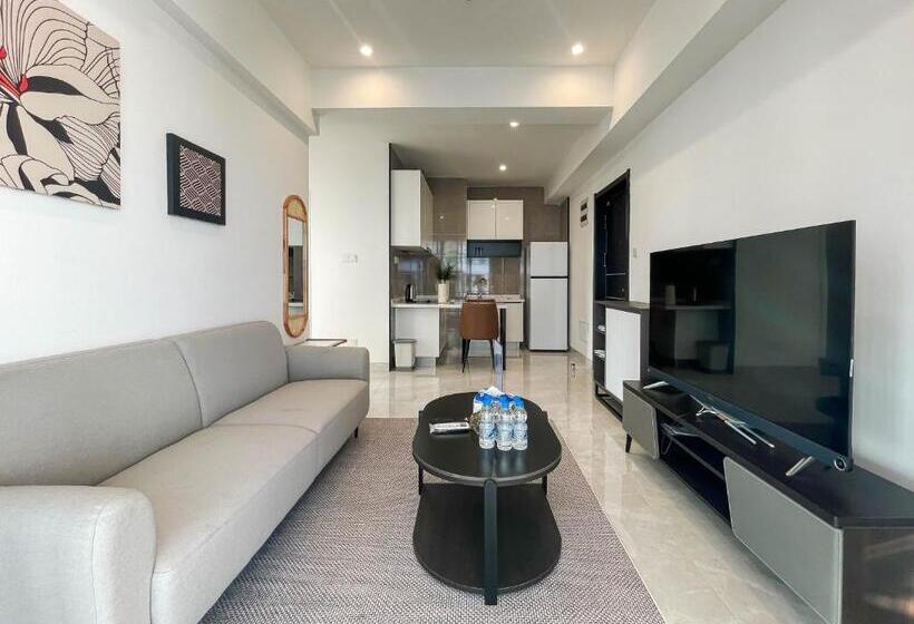 带2个卧室的公寓, Phnom Penh Huan Yu Center Hotel & Residence 金边寰宇中心酒店公寓
