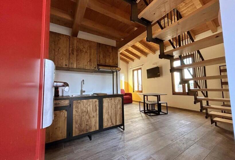 Апартаменты Дюплекс 1 Спальня, La Volpe Rossa Rooms And Apartments