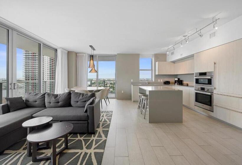 침실 1개 풀장 전망 아파트, Hyde Beach House Waterway