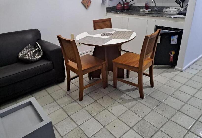침실 1개 발코니 아파트, Golden Beach Flat Recife