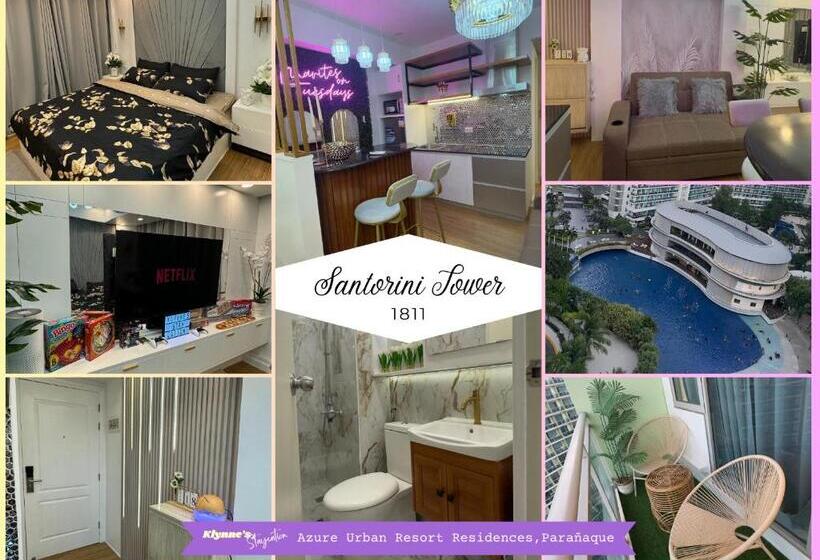 발코니가 있는 4인용 스탠다드 룸, Klynne S Staycation Azure Urban Resort Residences
