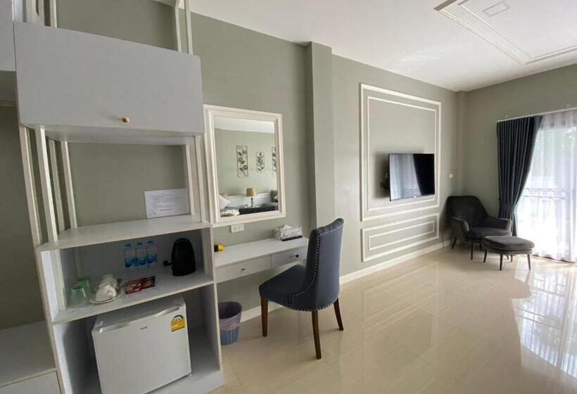 Номер Стандарт Трехместный, พาราไดซ์รีสอร์ต สังขละบุรี Paradise Resort At Sangkhlaburi