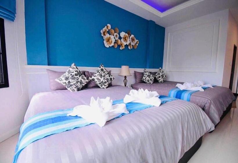 Четырехместный Номер Deluxe, พาราไดซ์รีสอร์ต สังขละบุรี Paradise Resort At Sangkhlaburi