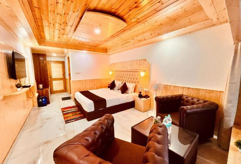 اتاق استاندارد با تخت بزرگ, The Winterfield Riverside Resort Manali