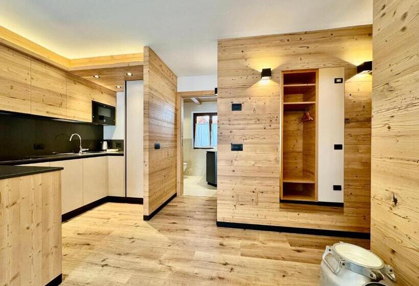 带1个卧室的豪华公寓, Dolomiti Luxury Mountain View Ski In Ski Out