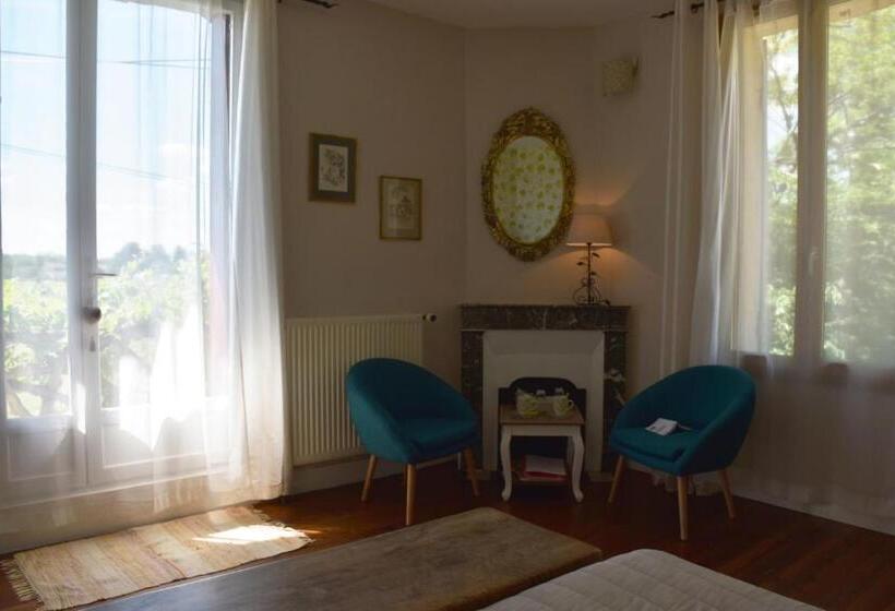 غرفة قياسية مطلّة علي الحديقة, Chambres D Hôtes   Dîners   Piscine   Centre Ville Bergerac 5km   Domaine De Bellevue Cottage