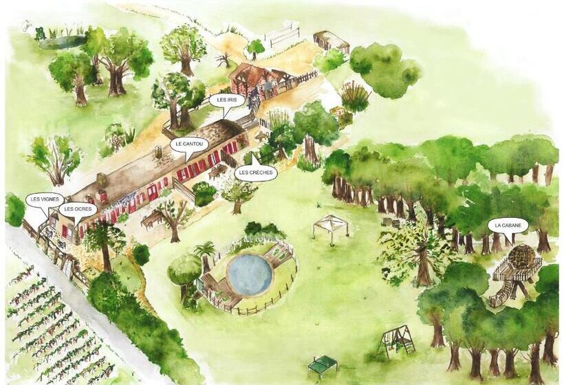 جناح غرفتين نوم, Chambres D Hôtes   Dîners   Piscine   Centre Ville Bergerac 5km   Domaine De Bellevue Cottage