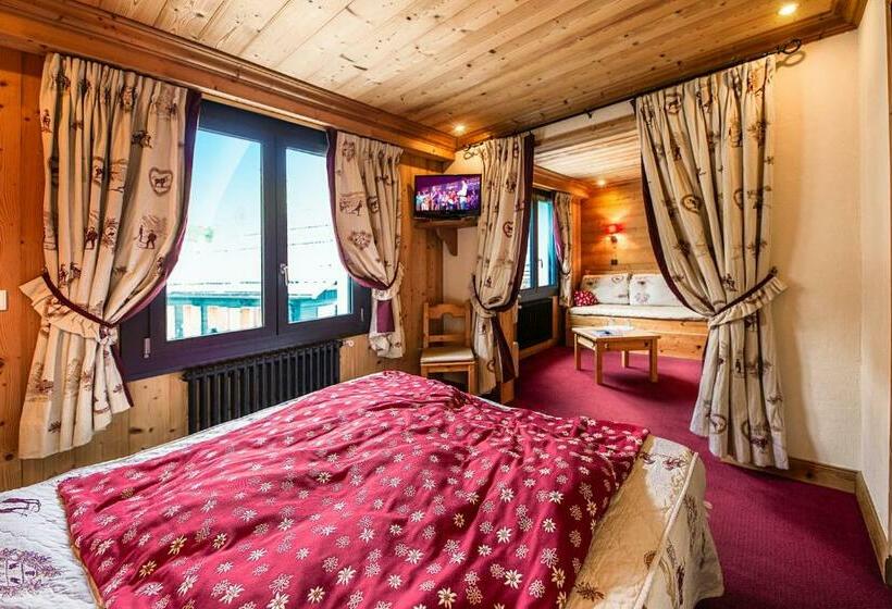 Полулюкс, Hôtel Chalet Les Ecureuils Restaurant, Sauna & Spa Garage
