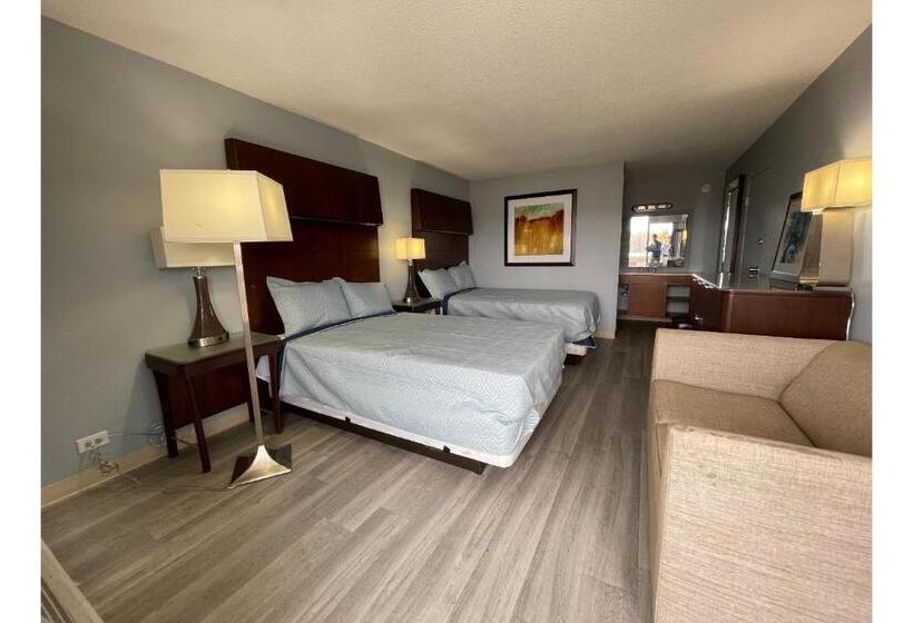 스탠다드 룸 더블 침대 2개, Lamplighter Inn By Oyo Charlotte Airport Area