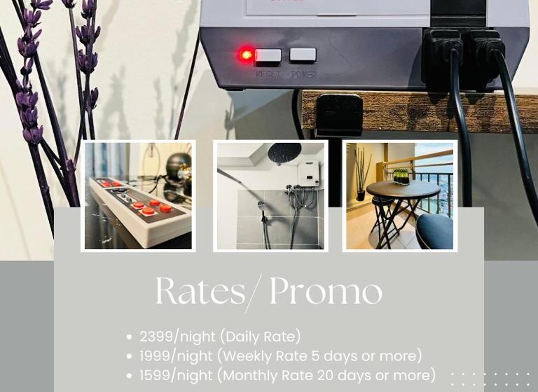 Люкс, Modern Contemporary 1br Fully Furnished Condo With Balcony At Prisma Residences