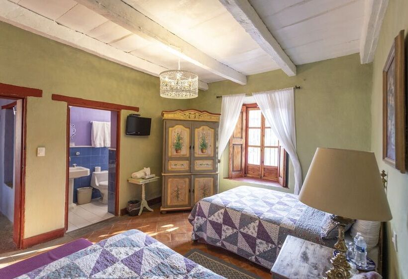 ２ダブルベッドのスタンダードルーム, La Casa Azul Huasca & Restaurante La Terraza