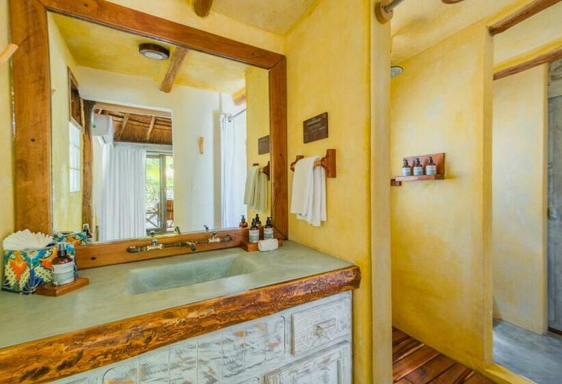 带大床的标准间, Villa Pescadores Tulum