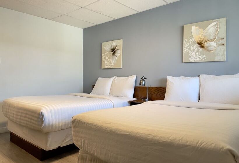스탠다드 룸 더블 침대 2개, Departure Bay Motel
