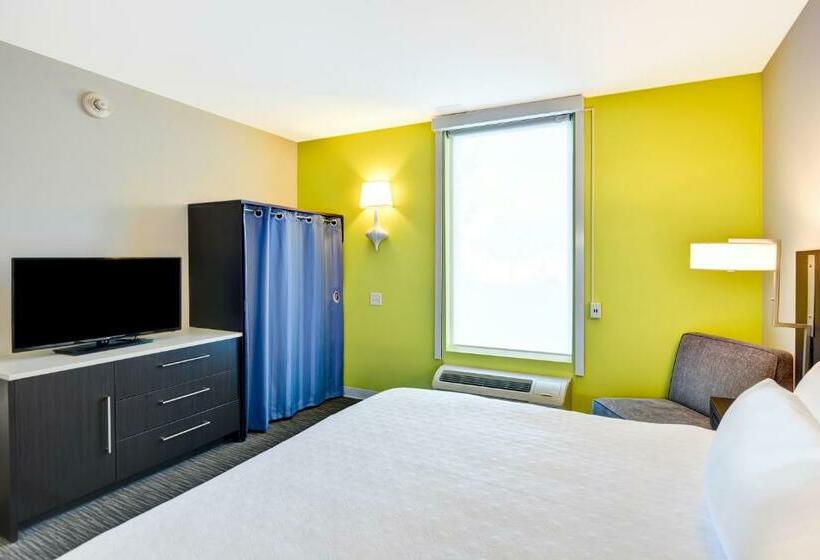 身障者適用キングサイズベッドルーム, Home2 Suites By Hilton Azusa
