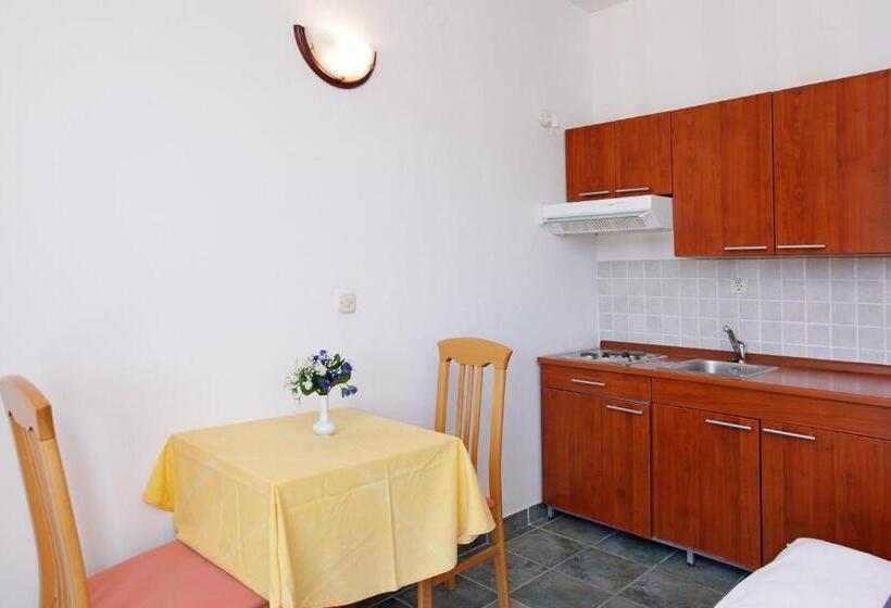 استودیو استاندارد با چشم‌انداز دریا و بالکن, Apartments Vala