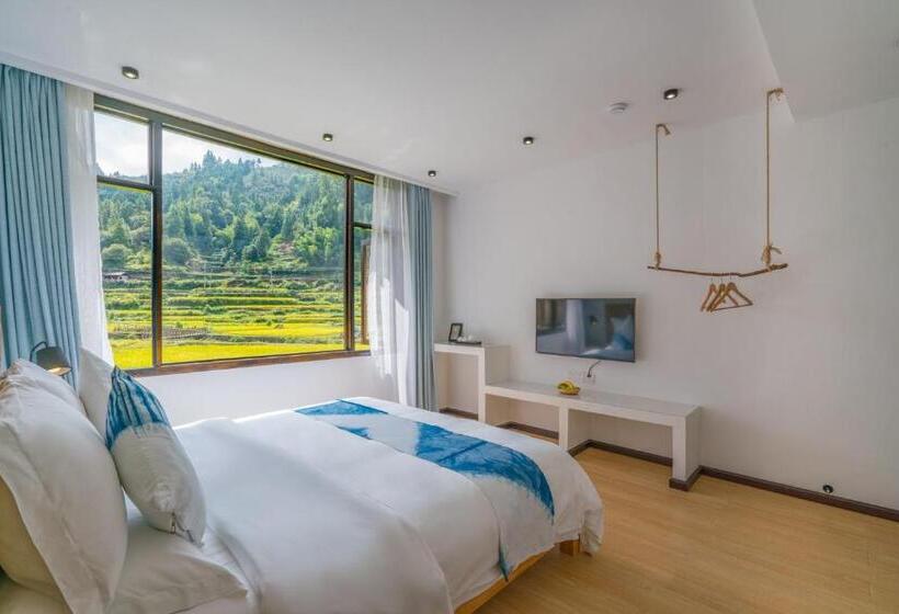 اتاق استاندارد با چشم‌انداز کوهستان, 肇兴溪舍山堂 Creekside Inn
