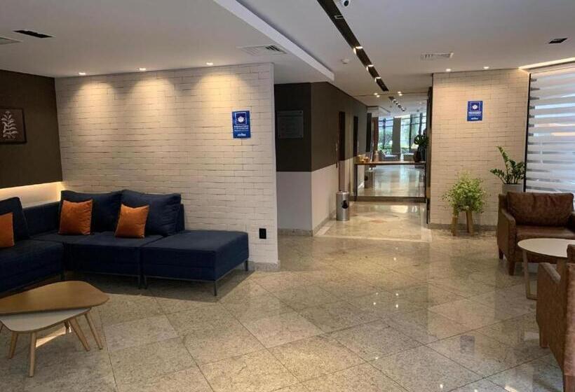 침실 1개 프리미엄 아파트, Flat Cosmopolitan Praia Com Estacionamento Grátis   Gonzaga   Andar Alto