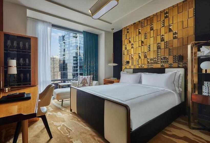 חדר דחוקס עם מיטת קינג, Viceroy Chicago