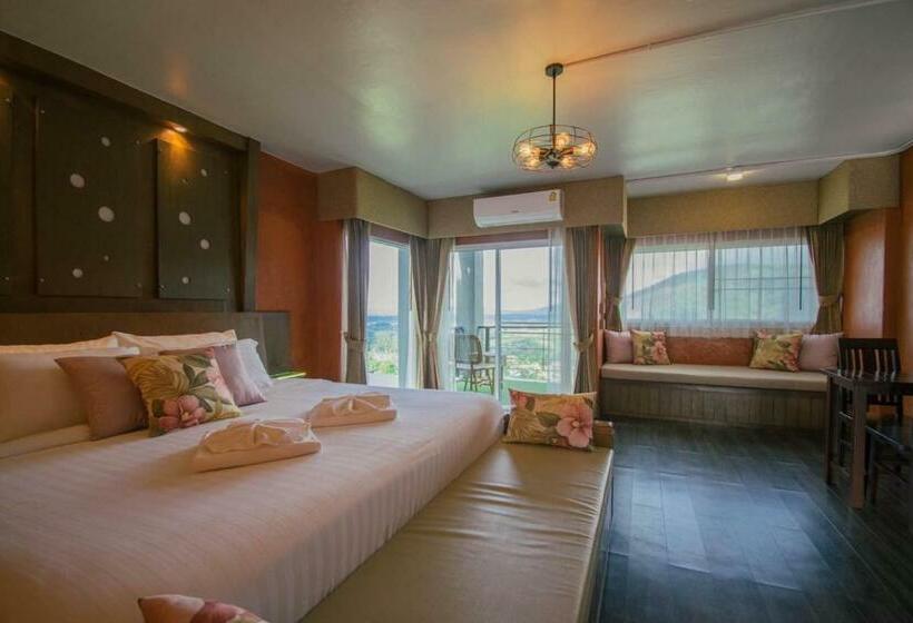 带大床的豪华间, Grand Kokkod Khao Kho Resort