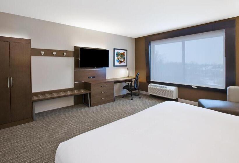 디럭스 룸 킹사이즈 침대, Holiday Inn Express & Suites Okemos   University Area, An Ihg