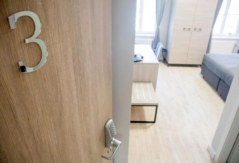 اتاق استاندارد با چشم‌انداز شهر, Zagreb City Vibe Apartments & Rooms