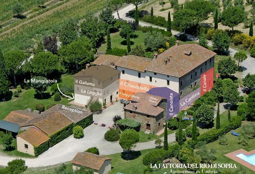 2침실 아파트 정원 전망, La Fattoria Del Rio Di Sopra   Agriturismo Baldeschi