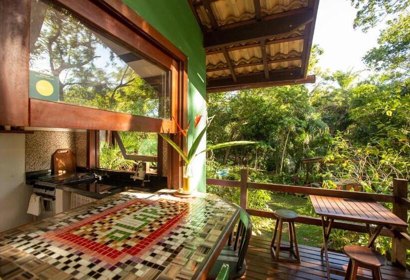 آپارتمان 1 خوابه با بالکن, Recanto Dos Pássaros Hospedaria Zen E Banho De Floresta Arua