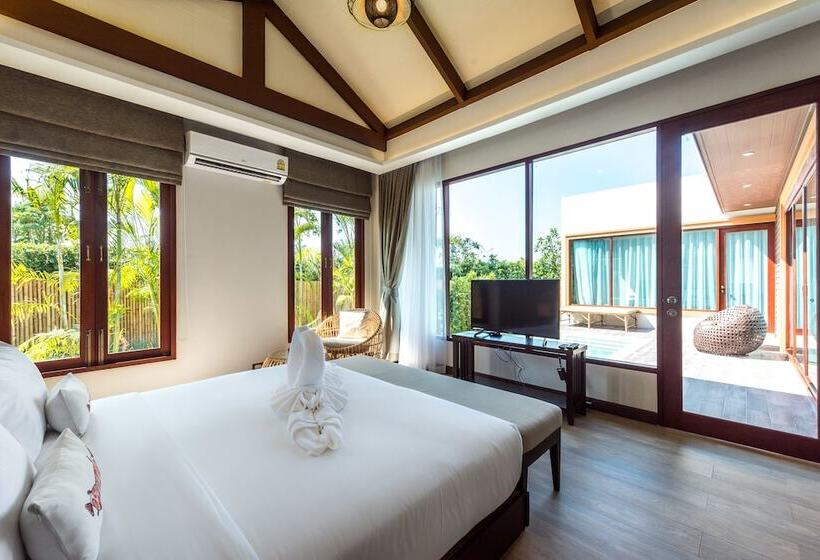ویلای یک اتاق خوابه با استخر شنا, Triple Tree Beach Resort