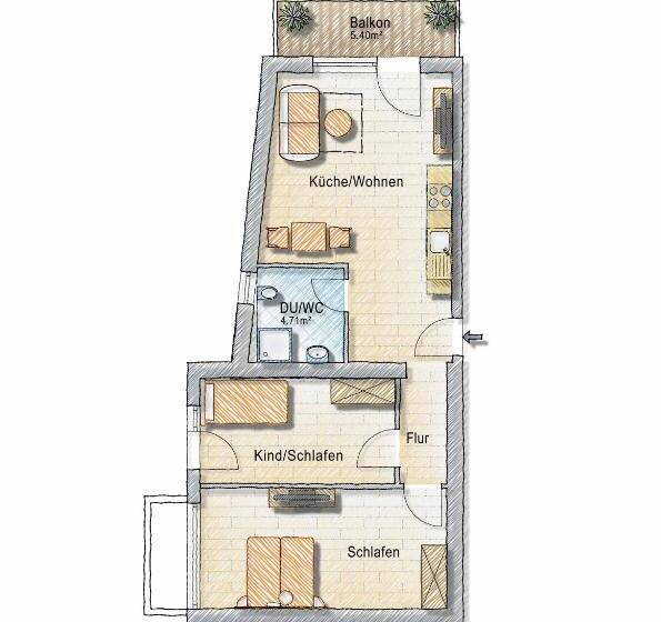 Апартаменты 1 Спальня с Видом, Alp Chalet